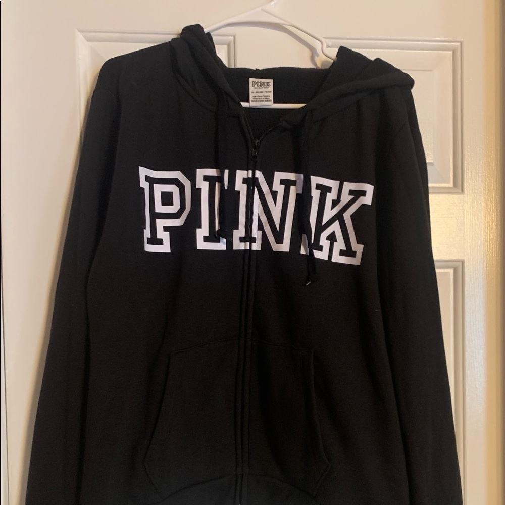 Victoria Secret PINK zip up hoodie (Size 2xl)